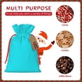 thumbnail image 7 of Fuzoiu Aqua Print Christmas Gift Bag,Burlap Gift Bag with Drawstring Closure & Hang Tag,Perfect for Holidays, Birthdays, and Special Occasions-Small, 7 of 7