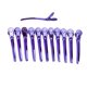 thumbnail image 2 of 12 piezas de clip de pico de pato de acero para peluquería, peluquería, peluquería, color morado, 2 of 5