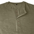 thumbnail image 5 of Fabrcox Mens Henley T Shirt Short Sleeve Fitted Mens Tops Lightweight Breathable Spring Summer Outdoor Running Mens T-Shirt, 5 of 7