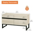 thumbnail image 5 of Modern TV Stand for TVs up to 50 inch, Entertainment Center TV Console with Storage Cabinets and Metal Base,Media Console for Living Room, 5 of 9