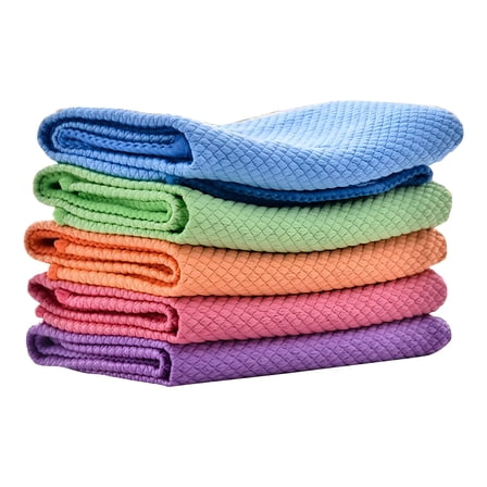 ACDANC Microfiber Cleaning Cloth,5/10 Pack Easy Clean Nanoscale Cloth 40 X 30cm Lint Free Microfibre Cloth Reusable Cleaning Cloths For Glass,Mirror,Wash Cloths