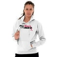 thumbnail image 4 of My Mom My Hero Breast Cancer Ribbon Hoodie Sweatshirt Women Men Brisco Brands M, 4 of 6