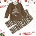 thumbnail image 2 of Shadoumai Matching Family Christmas Pajamas For Couples, Xmas Tree Print Tops Long Sleeve Holiday Sleepwear Sets For Mom Dad Fall Clothes, 2 of 6