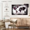 thumbnail image 4 of Elephant Stock Aged World Map Xl Wall Art - Horizontal Multi Panel Canvas - Living Room Wall Decor - Education Multi Panel - Black And White Decor - 23" x 14", 4 of 4