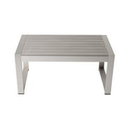 Pangea Home Karen Aluminum Frame Outdoor Coffee Table in Gray Taupe