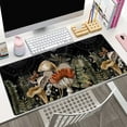 thumbnail image 2 of Cute Forest Witch Magic Mushroom Desk Mat Black Large Extended Mouse Pad XXL Desk Pad Gaming Mousepad Keyboard Mouse Mat for Computer Laptop 31.5''''X15.7'''' Non-Slip Rubber Base with Stitched Edges, 2 of 6