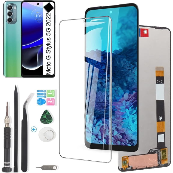 Screen for Motorola Moto G Stylus 5G 2022 Screen Replacement for Motorola G Stylus 5G 2022 XT2215 XT2215-1 XT2215DL LCD Display Touch Screen Digitizer Assembly Replacement with Kit