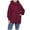 Claret, variant on Lovskoo Womens Winter Coats Quilted Jacket Zipper Warm Clothes Plus Size Hooded Cotton Padded Coat Long Sleeve Jacket Black