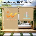 thumbnail image 3 of NAWAY 10'W x 8'H Outdoor Roller Shades,Cordless Patio Roll Up Blinds 95% UV Protection Exterior Shade Cloth Roll for Porch Gazebo Pergola Balcony Backyard,Wheat, 3 of 7