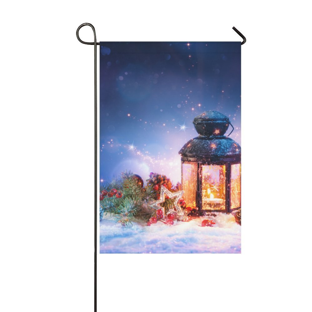 MYPOP Magical Lantern On Snow With Christmas Decoration Outdoor Decorative Flag Garden Flag 28x40 inches - image 1 of 1