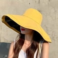 thumbnail image 3 of Gorra para el Sol de ala Ancha - Sombrero de Pescador Plegable Grande Sombrero de Playa Gorra de Viaje para Mujer, 3 of 7