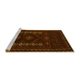 thumbnail image 2 of Ahgly Company Machine Washable Indoor Square Southwestern Yellow Country Area Rugs, 7' Square, 2 of 4