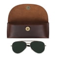 thumbnail image 1 of Estuche para anteojos TheAntiq en cuero marrón artesanal unisex, 1 of 8