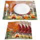 thumbnail image 3 of LXM09874 LXM09874 Juego de 4 manteles individuales de cocina, mantel para vajilla de Acción de Gracias, manteles decorativos de gnomo, posavasos de lino y algodón para bebidas, decoración, 3 of 5