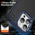 thumbnail image 2 of Allytech Rugged Case Cover for Apple iPhone 15 Pro, Dual Layers TPU PC Back Cover Anti-Scratch Shockproof Protective Classic Bumper Phone Case for Apple iPhone 15 Pro - Navyblue, 2 of 9