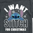 thumbnail image 3 of Lilo & Stitch - I Want A Stitch For Christmas - Men's Short Sleeve Graphic T-Shirt, 3 of 5