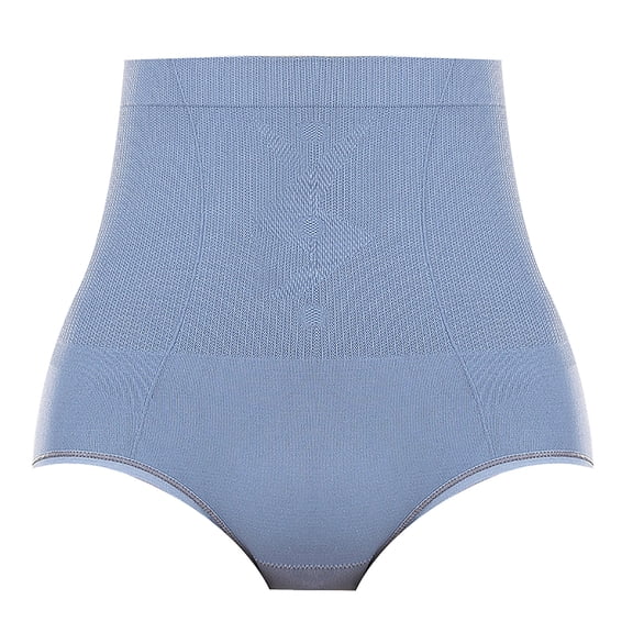 Sngxgn Women's Cotton Underwear High Waisted Ladies Panties Full Coverage Briefs(Blue,One Size)