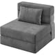 thumbnail image 1 of 72 - pulgada single - size folding sofa cama sleeper chair: convertible futon couch con pillow, small y moderno, linen fabric, ideal para para sala de estar o dorm, 1 of 7