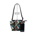 thumbnail image 4 of Lsque Parrot Pattern Leather Rivet Shoulder Bag – Elegant Genuine Leather & Microfiber PU Crossbody with Detachable Adjustable Strap, 4 of 5