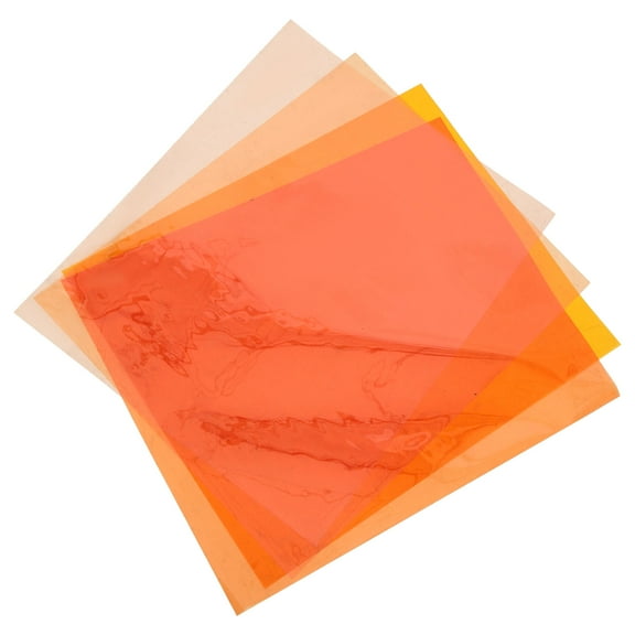 MLINS 4pcs Color Filters Reusable Gel Light Sheets for Photography