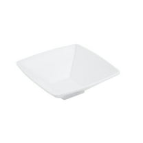 6.37 x 6.37 x 2.25 in. Melamine Small Square Bowl, White - 12 oz
