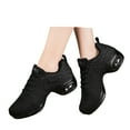 thumbnail image 3 of Wovix Women's Jazz Shoes Lace-up Sneakers Breathable Air Cushion Lady Split Sole Athletic Walking Dance Shoes Platform Basic Soft Daily Athletic Footwear, 3 of 7