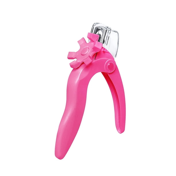 Soidarity Cortaúñas postizas Manual Cabeza de acero inoxidable Manicure Trimmer Tijeras portátiles reutilizables profesionales Negro Juegos de manicura Rosa roja Soidarity CE013962-03B
