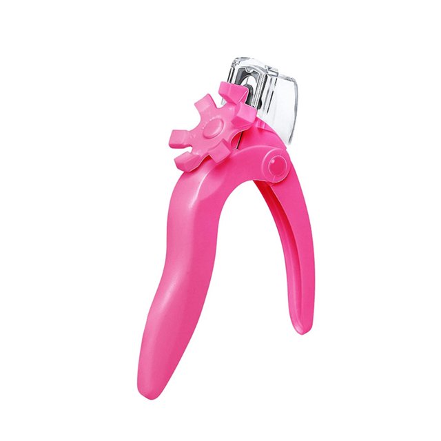 Soidarity Cortaúñas postizas Manual Cabeza de acero inoxidable Manicure Trimmer Tijeras portátiles reutilizables profesionales Negro Juegos de manicura Rosa roja Soidarity CE013962-03B