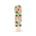 thumbnail image 4 of ANGARA Natural Nature Inspired Round Emerald & Diamond Vine Ring in 14K Rose Gold for Women (Size-1.8mm) | May Birthstone, Birthday, Anniversary, Jewelry Gift for Women | Natural Emerald Ring, 4 of 10