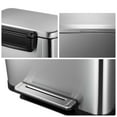 thumbnail image 4 of 13.2 Gallon / 50L Kitchen Trash Can, Stainless Steel Garbage Can with Removable Inner Bucket, Fingerprint-Proof Step Rubbish Bin with Soft-Close Lid, 4 of 5