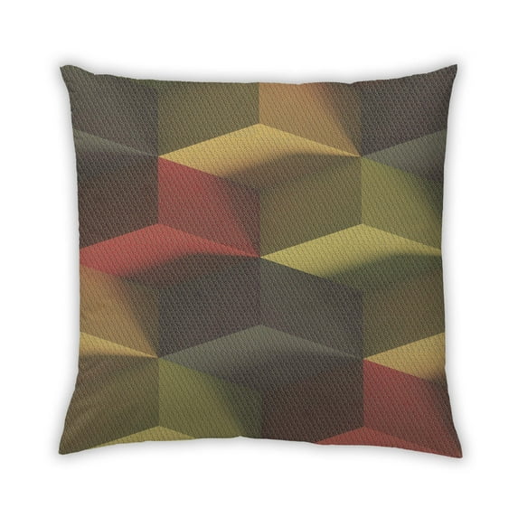 Ahgly Company Outdoor Square Contemporary Throw Pillow, 18 inch by 18 inch