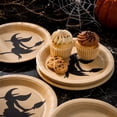 thumbnail image 2 of SLYNSHome 16Pcs 7 inch Witch Disposable Tableware Paper Plates Vintage Printed Table Supplies For Halloween Dinner Holiday Party Tabletop Decor, 2 of 4