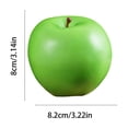thumbnail image 3 of shyuyusa Artificial Apple Fruit Model Faux Food Prop Decorative Ornament For Home Kitchen Table Display, 3 of 6