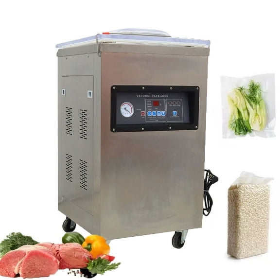 INTBUYING DZ-400 Single Chamber Vacuum Packaging Machine Bag Sealer Food Industry 1-3T/Min