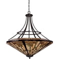thumbnail image 3 of 8 Light Bowl Pendant Geometric Chandelier Mission Style Tiffany Pendant Light Bailey Street Home 71-Bel-1904689, 3 of 7