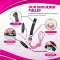 thumbnail image 4 of RangeMaster PinkRanger Shoulder Pulley with Patient Guide │ Aids Recovery and Rehabilitation │ Helps Enhance Pain Free Range of Motion │ Adjustable, Web Strap Door Attachment, 4 of 5