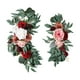thumbnail image 5 of Boda rústica Guirnalda Arreglo floral Flores de seda hechas a mano Flores artificiales Botín para boda Banquete Recepción de pared Cenador Estilo D perfecl Guirnalda de arco de boda, 5 of 8
