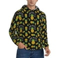 thumbnail image 2 of Xecao Pineapple Pattern Men's Adult Pullover Hoodie,Hooded Sweatshirt-4X-Large, 2 of 7