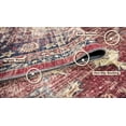 thumbnail image 4 of L'Baiet Angeline Red Distressed Washable 5 ft. x 7 ft. Fabric Area Rug, 4 of 6