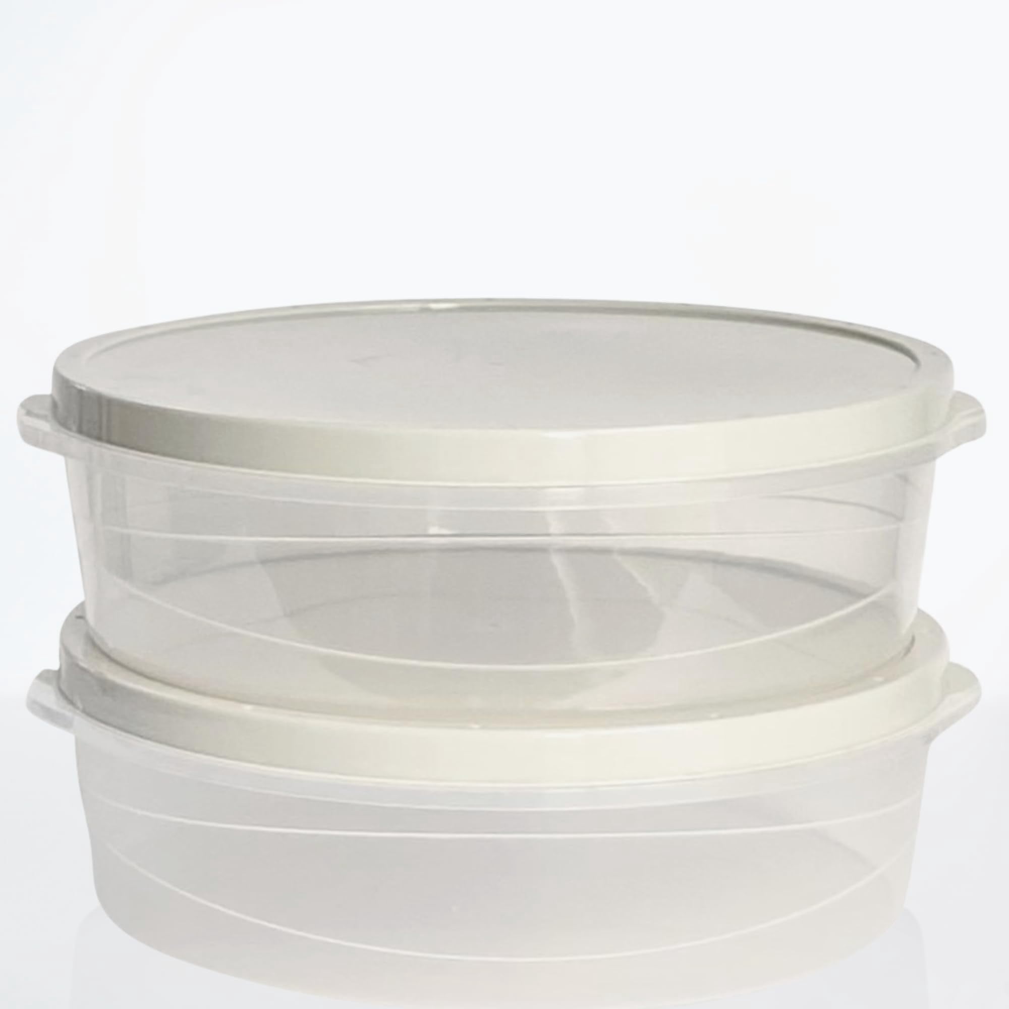 Evelots 4-Pack 10-Inch Airtight Food Storage Container with Lid - Portable Carrier for Pies, Cakes, Cupcakes & More - BPA-Free Clear Plastic - Secure & Easy Transport
