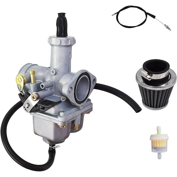 EPOTOOR Motorcycle PZ26 Carburetor Carb with Throttle Cable Air Filter Replacement for Honda XR100/XR100R/XL100/XL100S/CRF100F