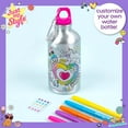 thumbnail image 3 of Just My Style Color Your Own Water Bottle, Pre-Designed, 6+, 3 of 7