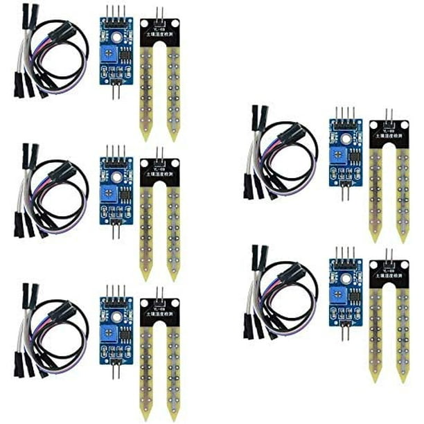 5pcs Soil Hygrometer Humidity Detection Water Sensor Module YL 69 Sensor and HC 38 Module for Arduino