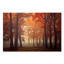 Elephant Stock Feel Wall Art - Horizontal Canvas Wall Art - Living Room Wall Decor - Nature Canvas - Orange And Brown Decor By Ildiko Neer - 51" x 34"