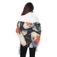 thumbnail image 5 of Fish and Lotus Leaves Winter Scarf for Women Fashion Warm Long Soft Blanket Scarves Gifts, 5 of 10