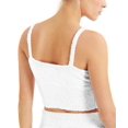 thumbnail image 2 of I.N.C Womens Fuzzy Tank Top, White, Large, 2 of 3