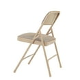 thumbnail image 5 of (Pack of 4) NPS 2200 Series Fabric Upholstered Double Hinge Premium Folding Chair, Caf Beige, 5 of 7