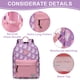 thumbnail image 4 of Mochila VASCHY para niñas de preescolar con correa para el pecho, color rosa, 4 of 8