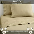 thumbnail image 2 of RV Short King 72" X 75" | 1000-TC Egyptian Cotton Sheet Set 10 inch Deep Pockets - Made for RV - Taupe Color, 2 of 7