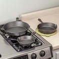 thumbnail image 3 of Gibson Home Brickstone 3pc Preseasoned Cast Iron Pan Set, 3 of 4